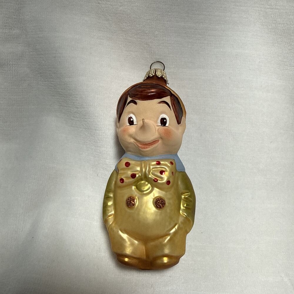 Pinocchio Krebs Glas Lauscha Glass Christmas Ornament Germany Handmade Europe